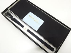 未使用品　正絹　喪服用　手組帯締め・帯揚げセット